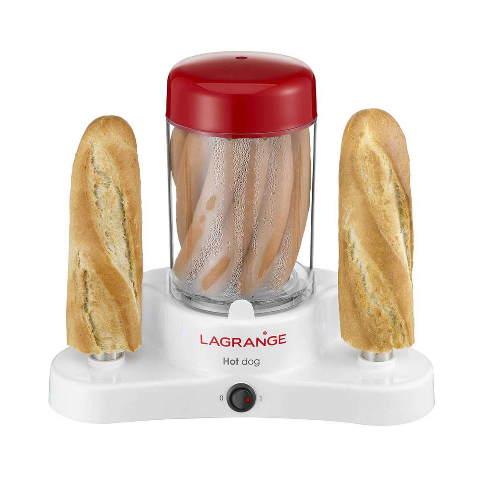 Voir la diapositive 2 : LAGRANGE Appareil à hot dog 169003 - Blanc