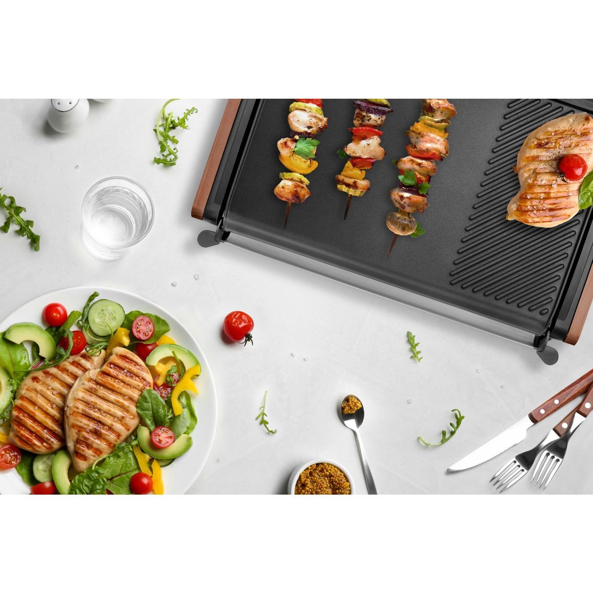 LAGRANGE Plancha grill électrique 229011 - Bois
