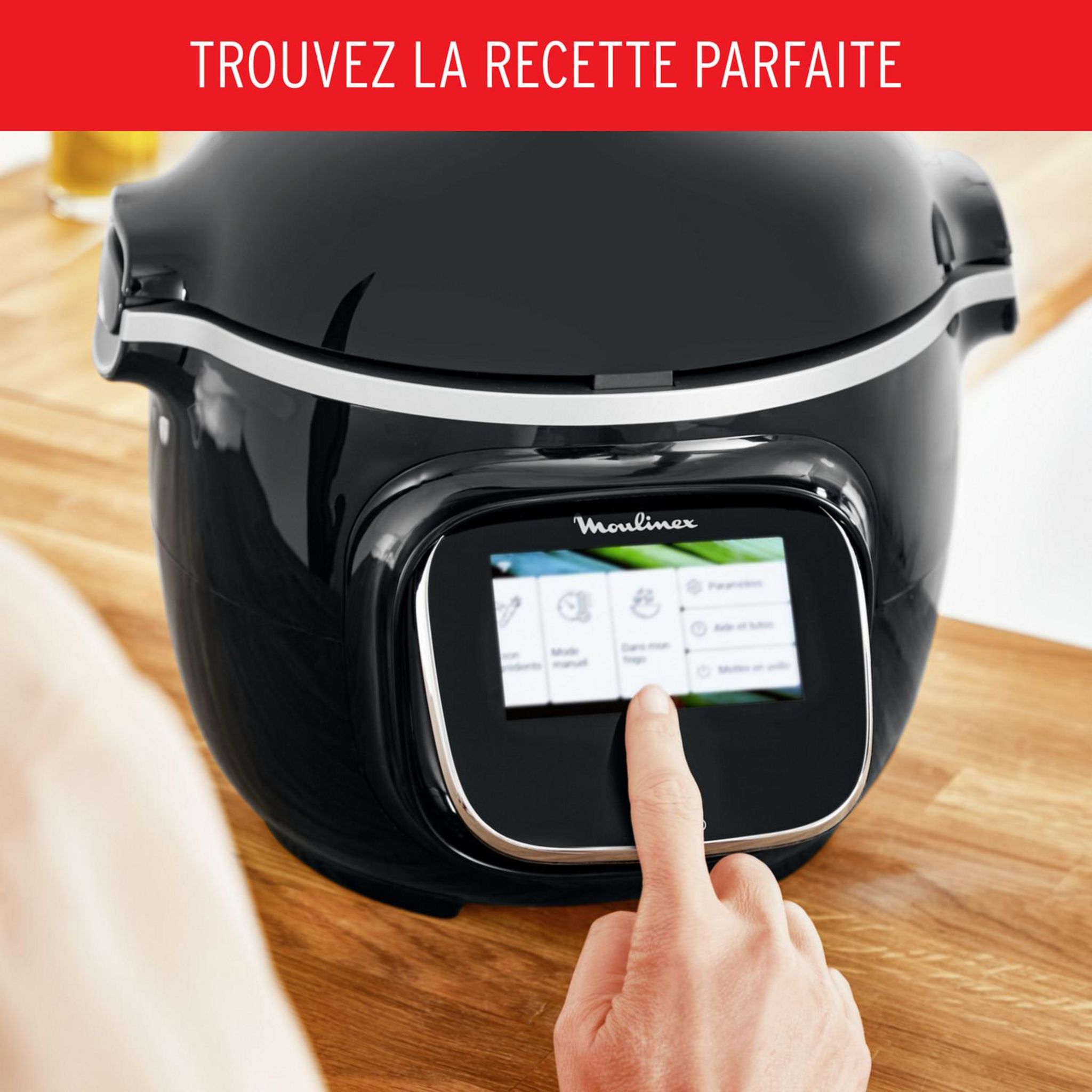 Voir la diapositive 5 : MOULINEX Multicuiseur intelligent Cookeo Touch Wifi CE902800 - Noir