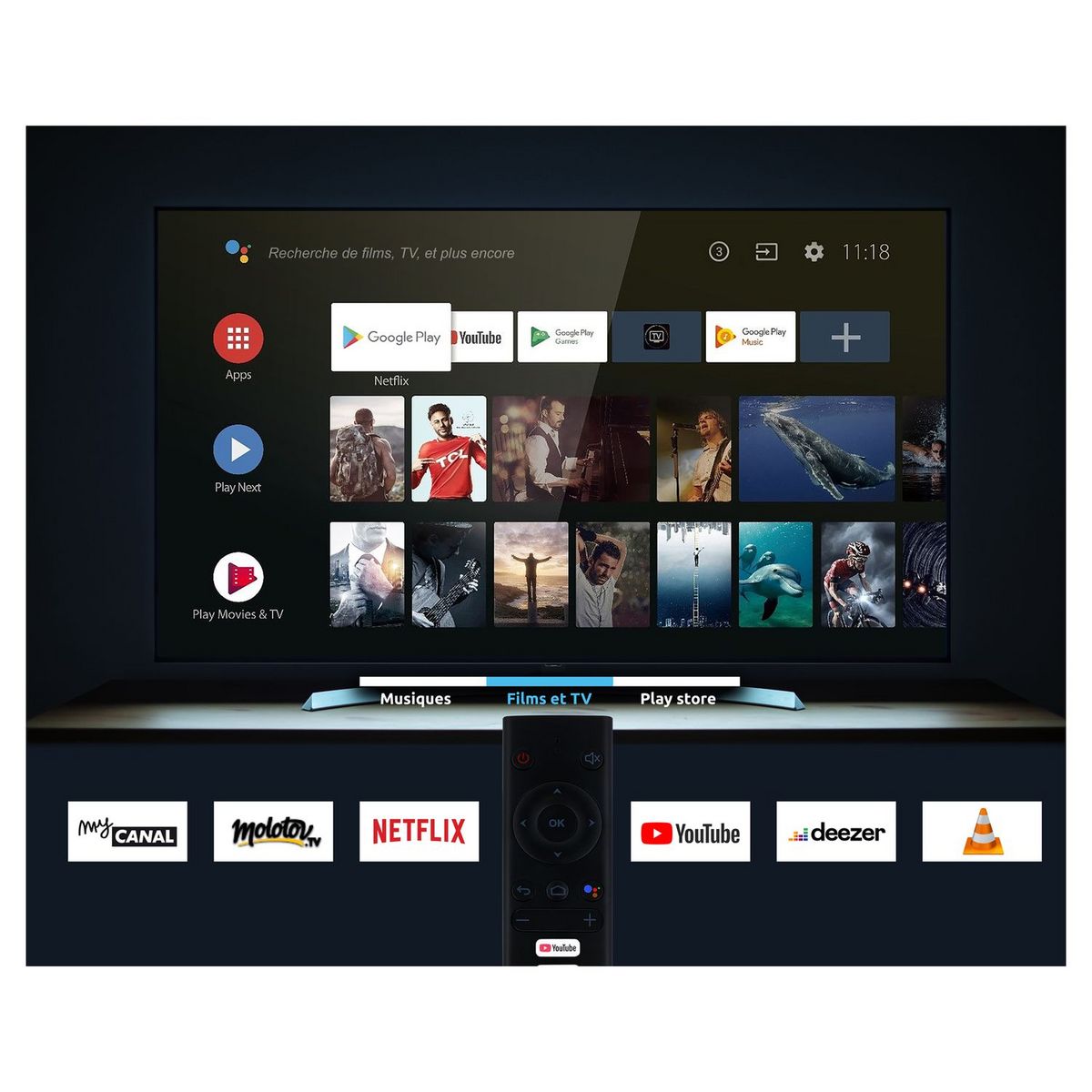 FUJIONKYO Box Android TV Google certifiée