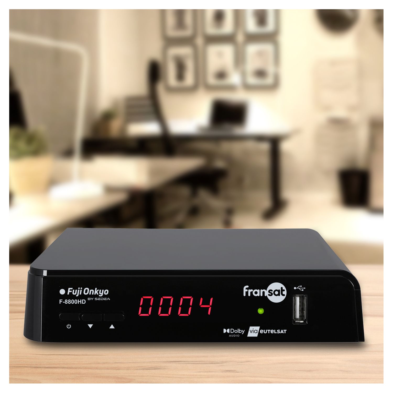 Voir la diapositive 4 : FUJIONKYO Terminal de réception TNT par satellite - F8800 HD