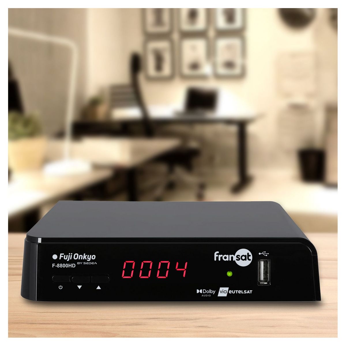 FUJIONKYO Terminal de réception TNT par satellite - F8800 HD