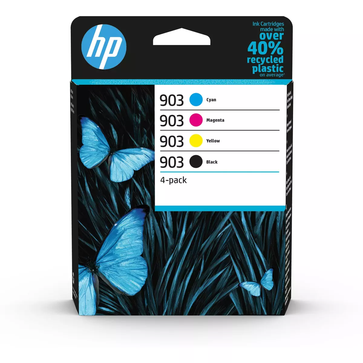 HP Pack de 4 Cartouches d'Encre HP 903 Noire, Cyan, Magenta, Jaune  Authentiques (6ZC73AE) pour HP OfficeJet 6950, HP OfficeJet Pro 6960 / 6970  pas cher 