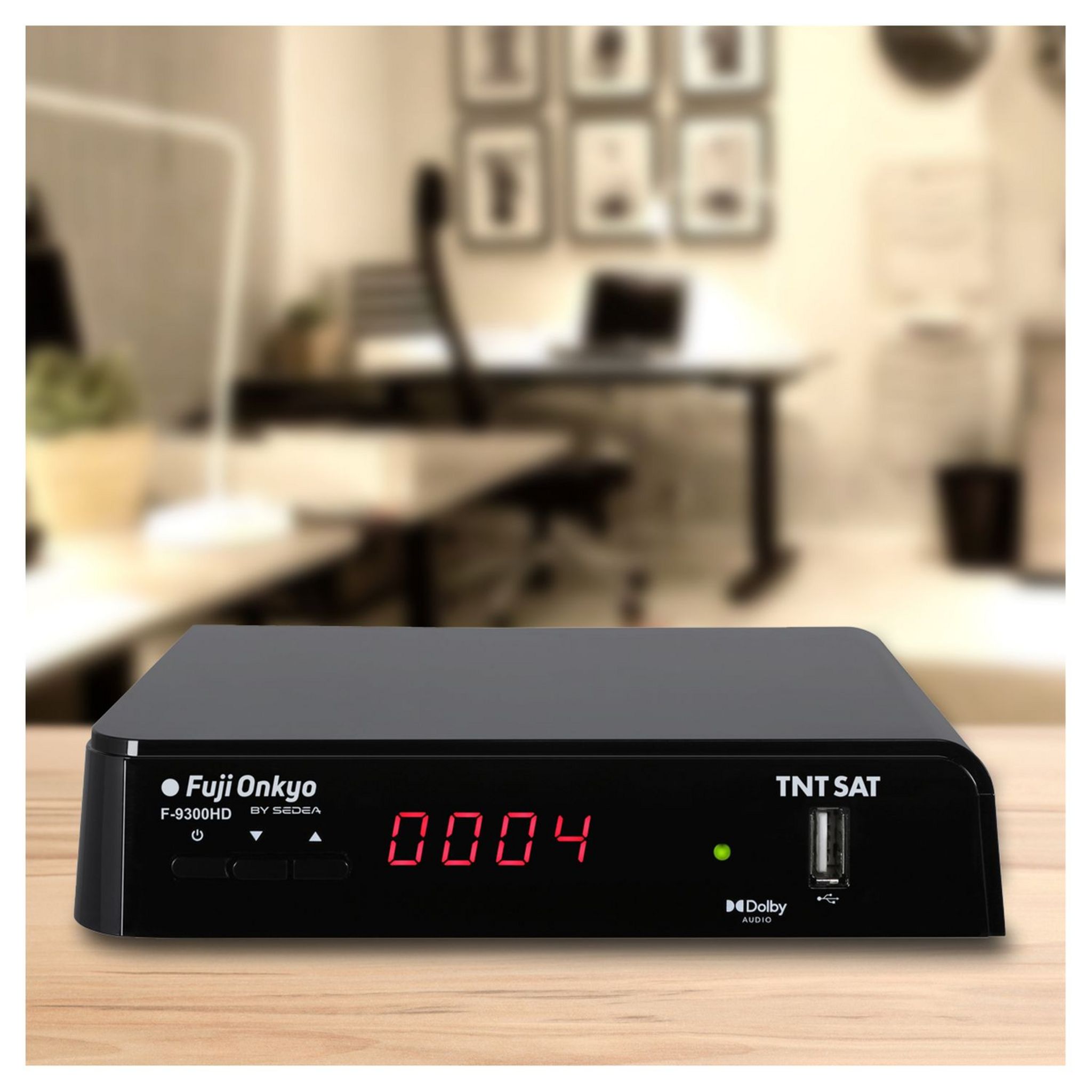 Voir la diapositive 4 : FUJIONKYO Terminal de réception TNT par satellite F9300 HD + Carte d'accès TNTSAT