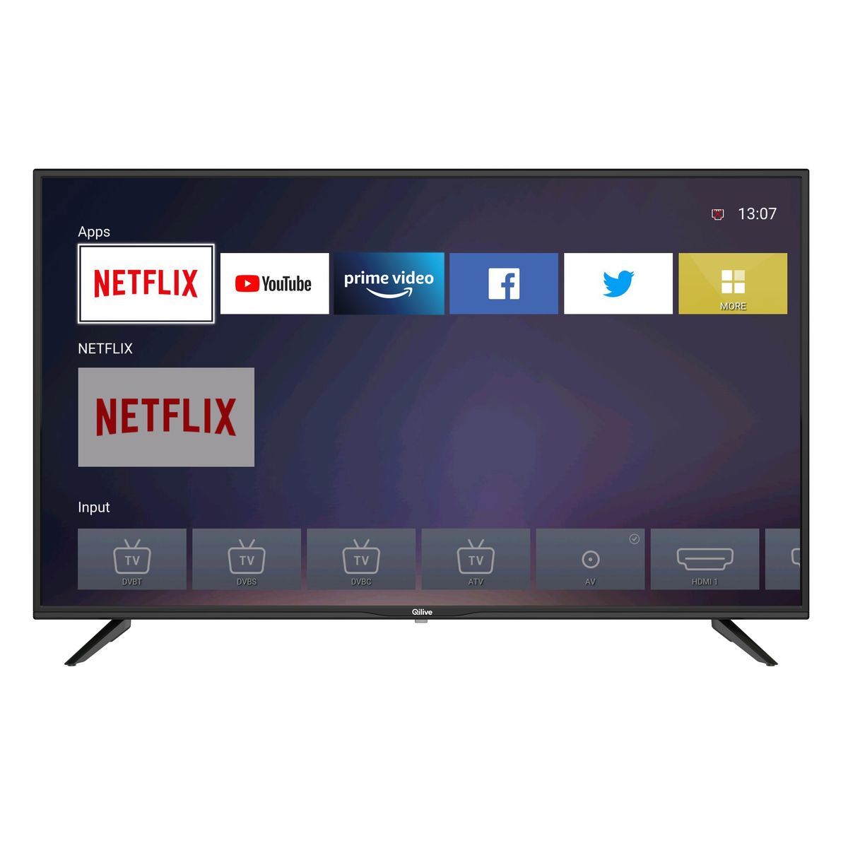 QILIVE TV DLED ULTRA HD Q43US211B  - 108 cm Smart TV 