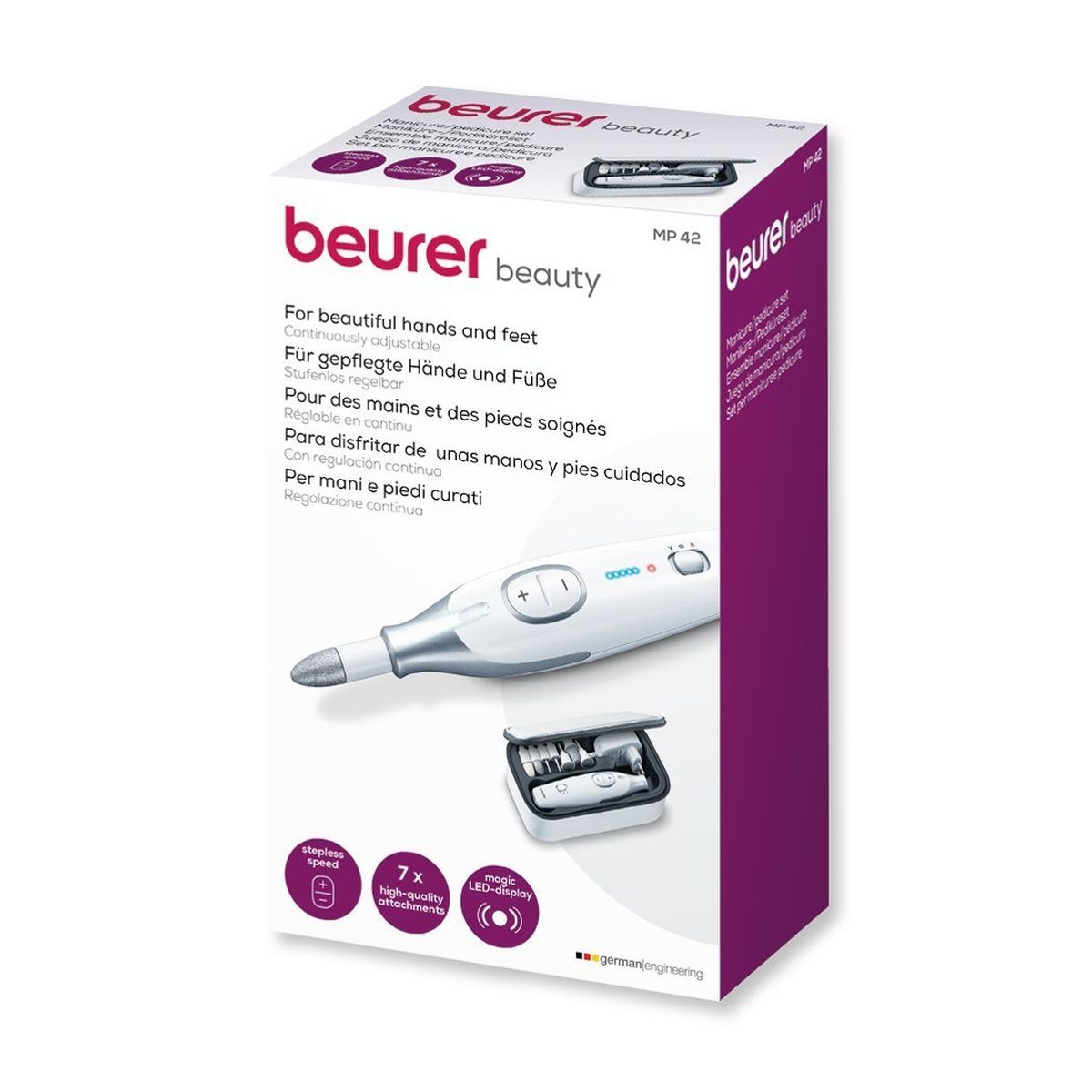 BEURER Set manucure pédicure MP 42 - Blanc