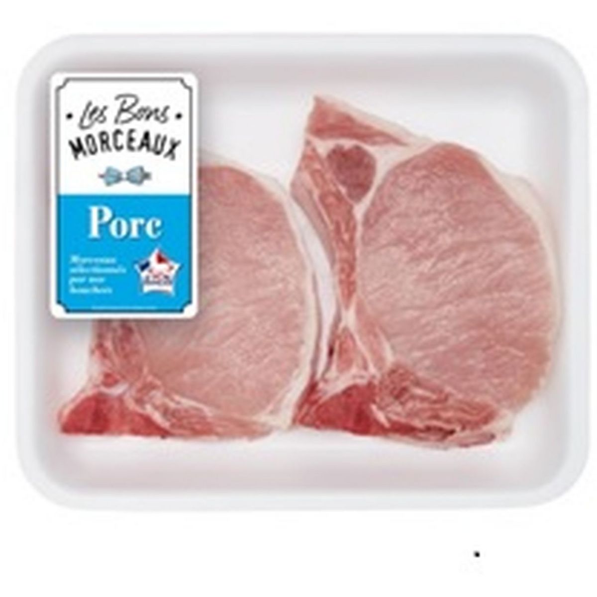 LES BONS MORCEAUX Côtes de porc avec os 2 pièces 300g