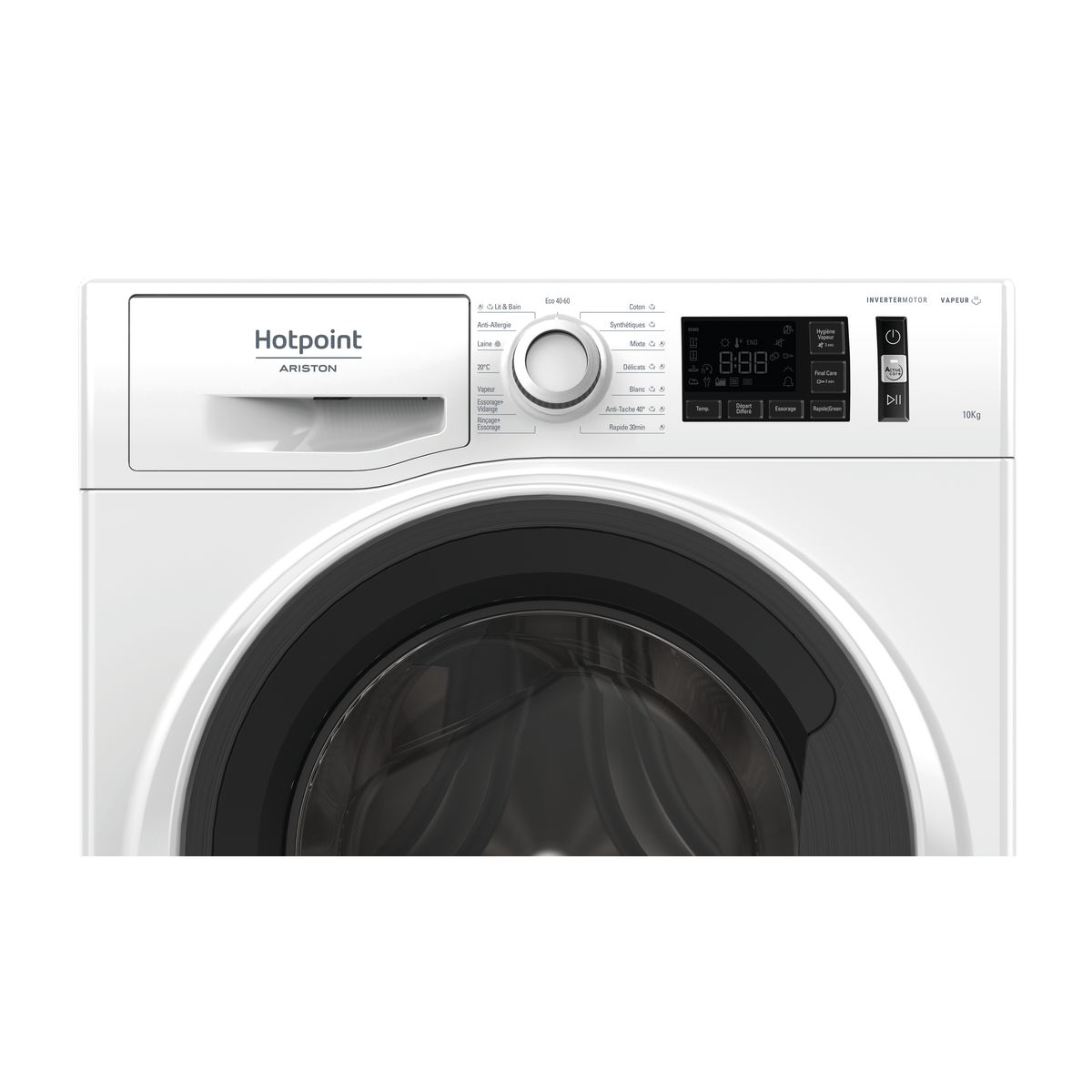 Voir la diapositive 4 : HOTPOINT Lave linge hublot NAM111044WMFRN, 10 kg, 1400 T/min, 