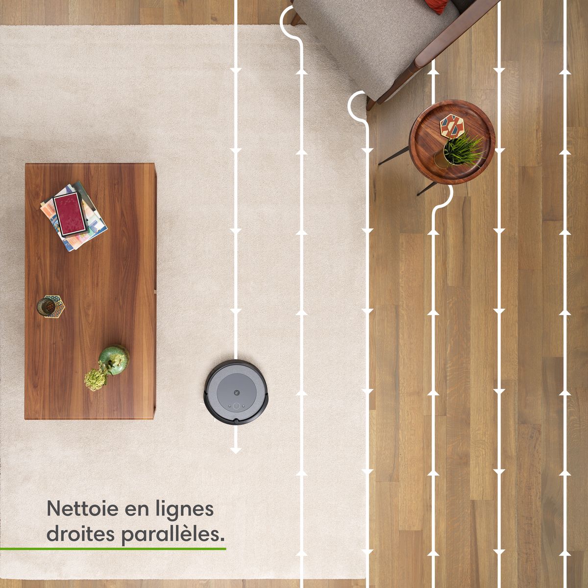 IROBOT Aspirateur robot connecté Roomba I3156 - Gris