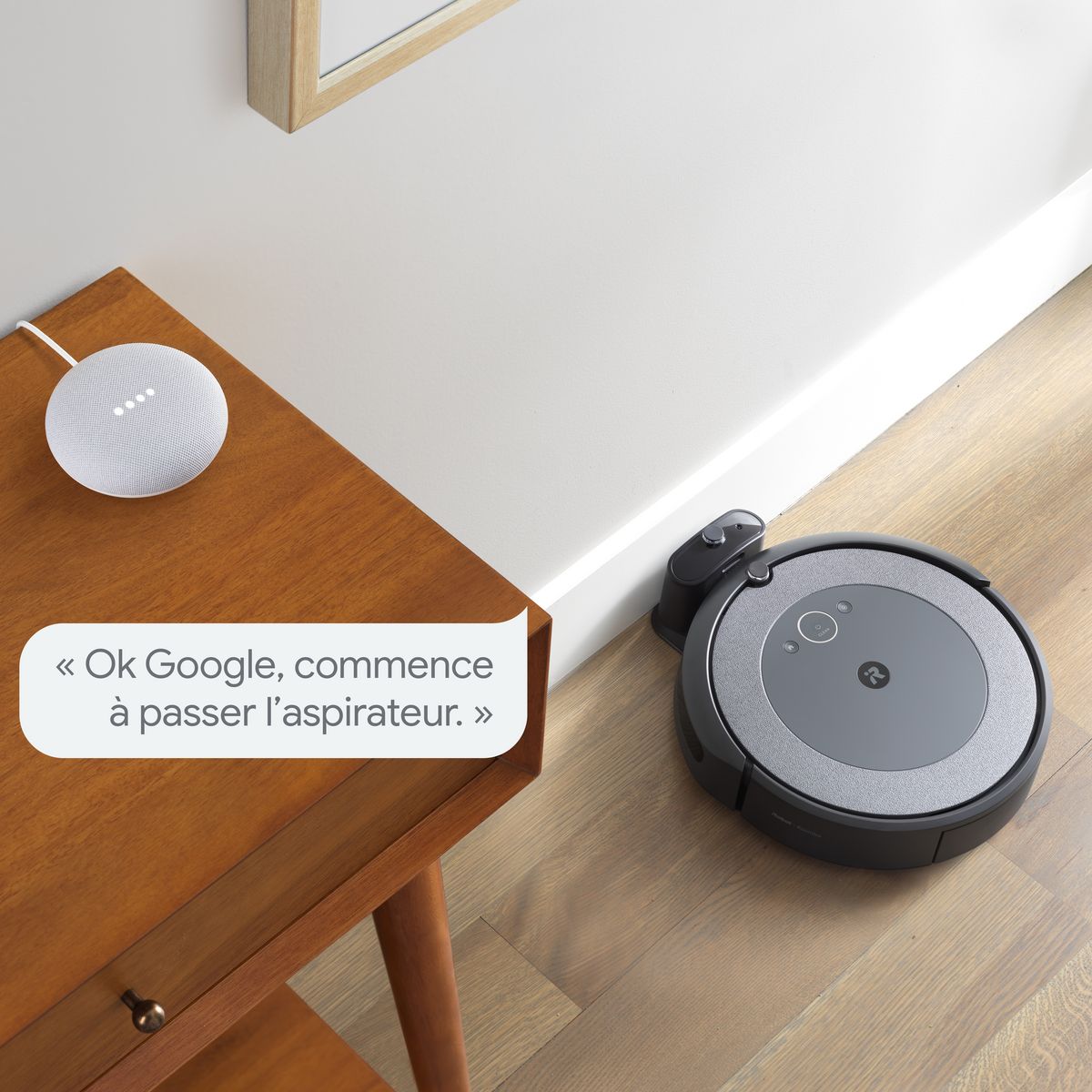 IROBOT Aspirateur robot connecté Roomba I3156 - Gris