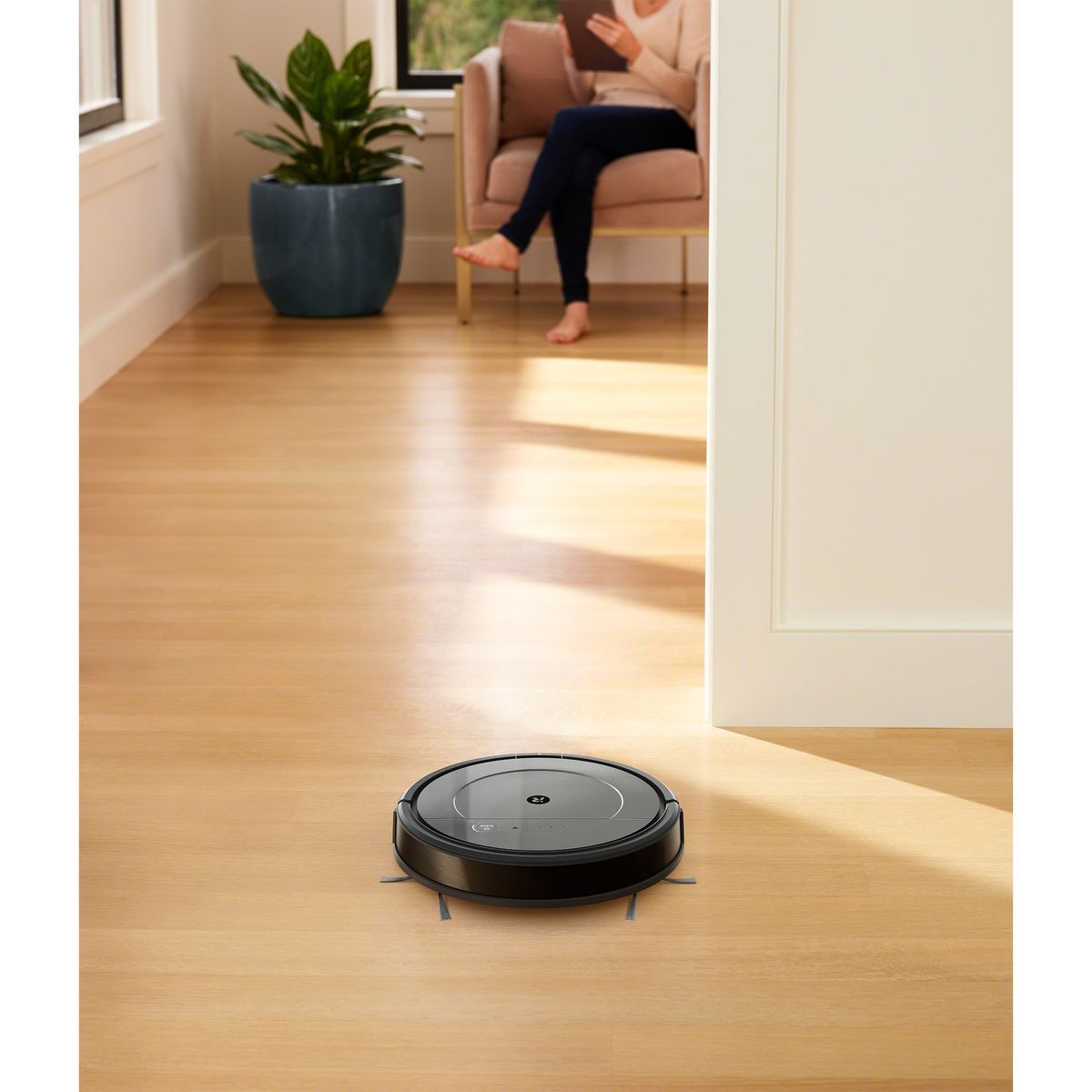 IROBOT Aspirateur robot laveur connecté Roomba Combo R113840 - Gris
