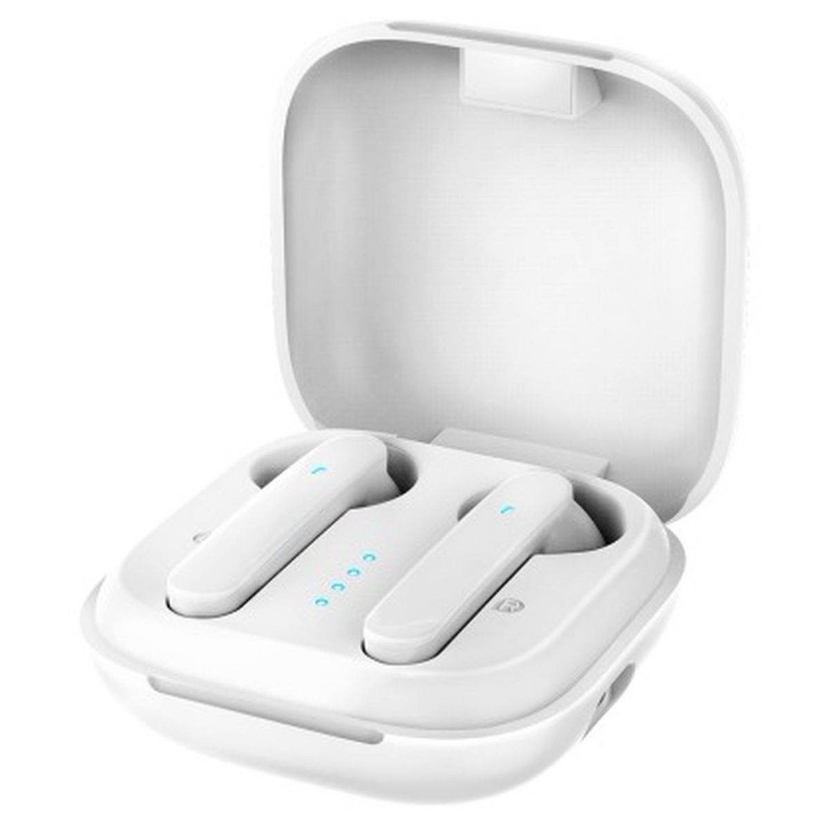 WIKO Écouteurs sans fil Bluetooth avec étui de recharge - WiBuds Pocket - Blanc