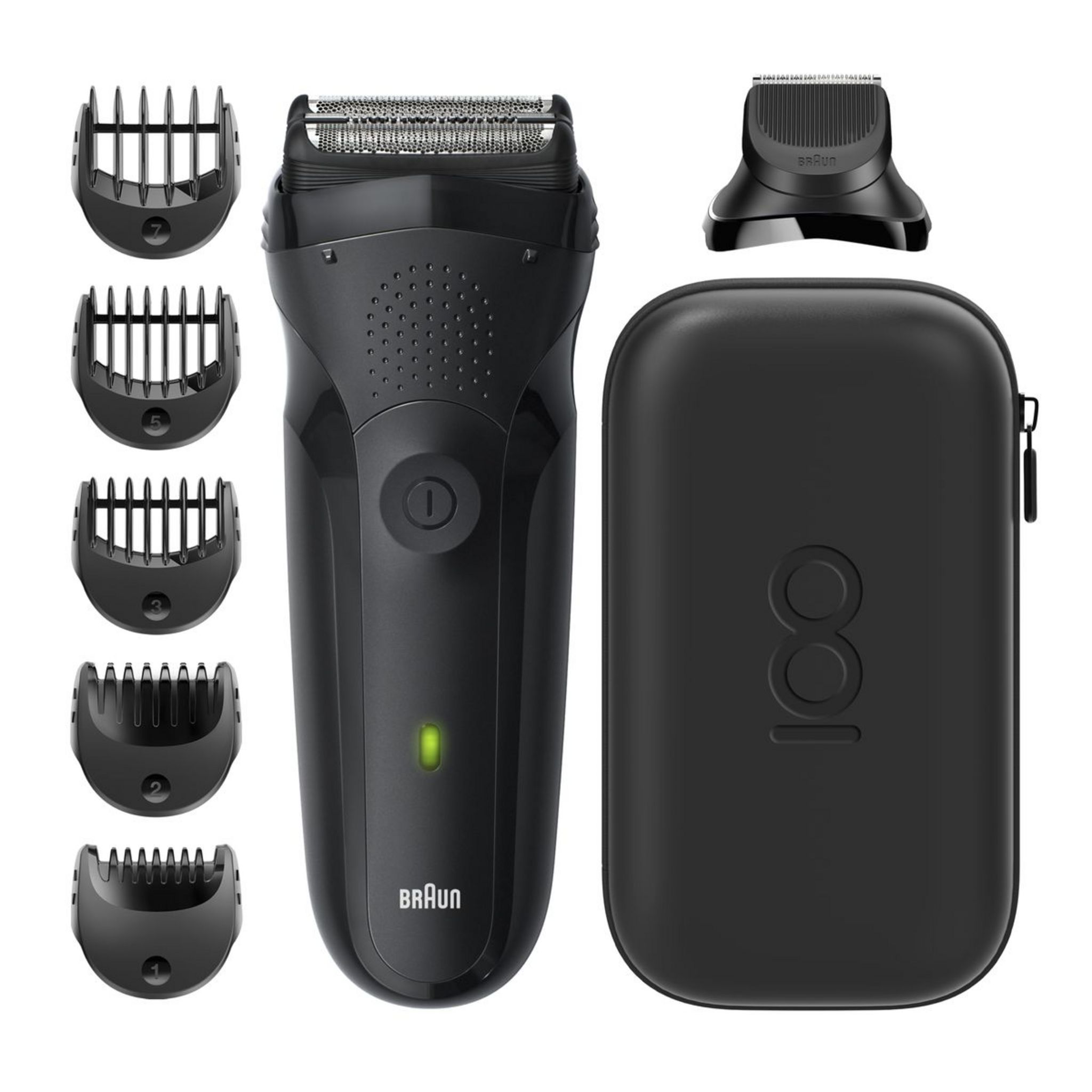 Voir la diapositive 1 : BRAUN Rasoir électrique SERIES 3 MBS3 - Noir