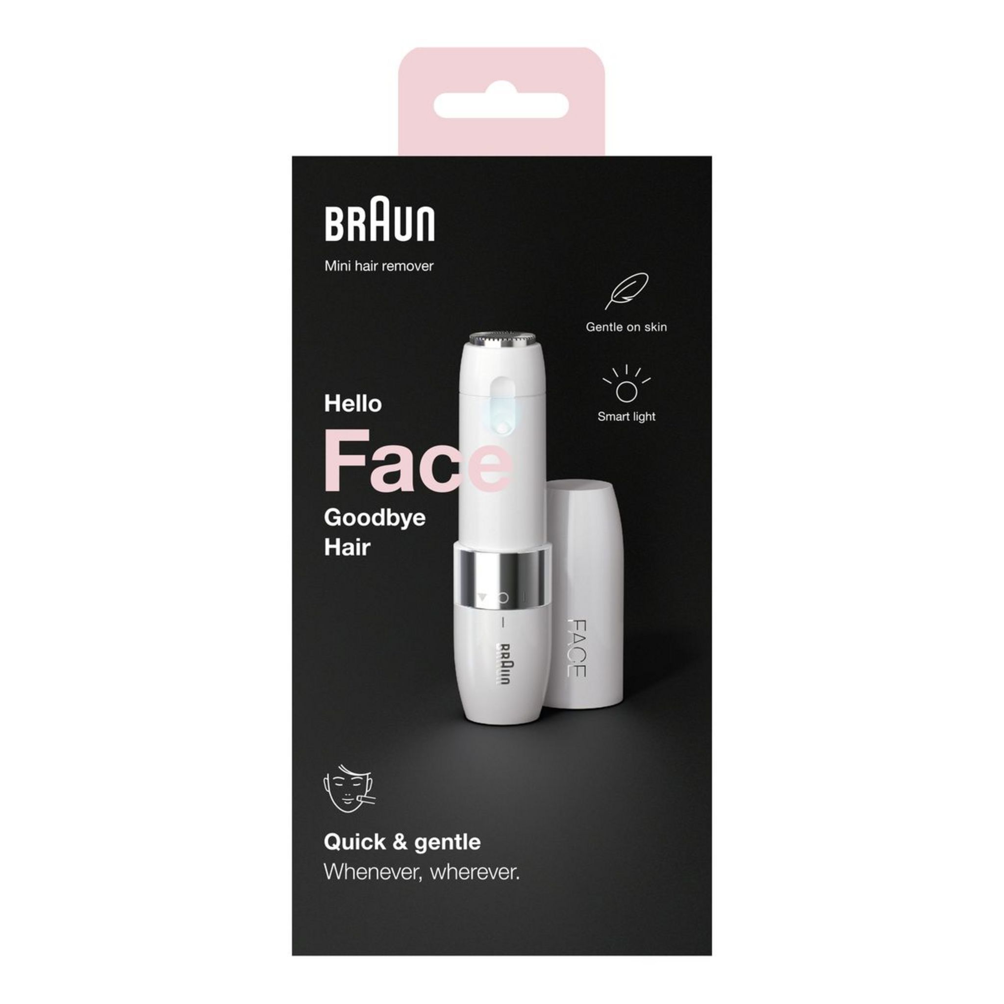 Voir la diapositive 3 : BRAUN Mini rasoir visage FS1000 - Blanc