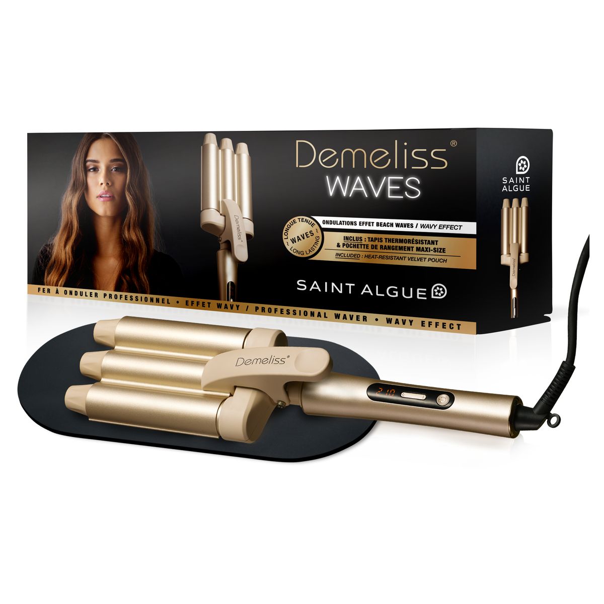 Voir la diapositive 6 : SAINT ALGUE Boucleur wavy Demeliss Waves 3994 - Bronze