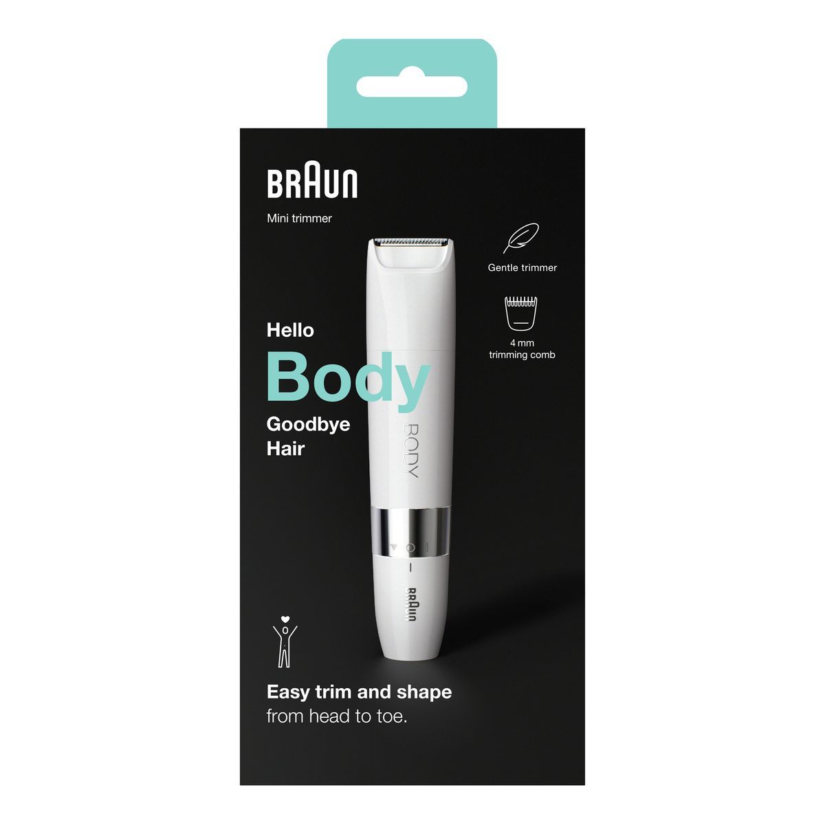 BRAUN Mini tondeuse corps BS1000 - Blanc