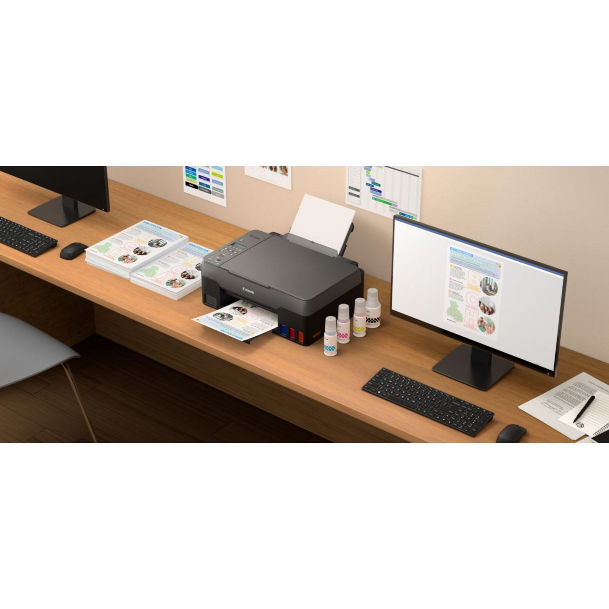 Voir la diapositive 4 : CANON Imprimante à réservoirs rechargeables 3-en-1 sans fil MEGATANK G3520