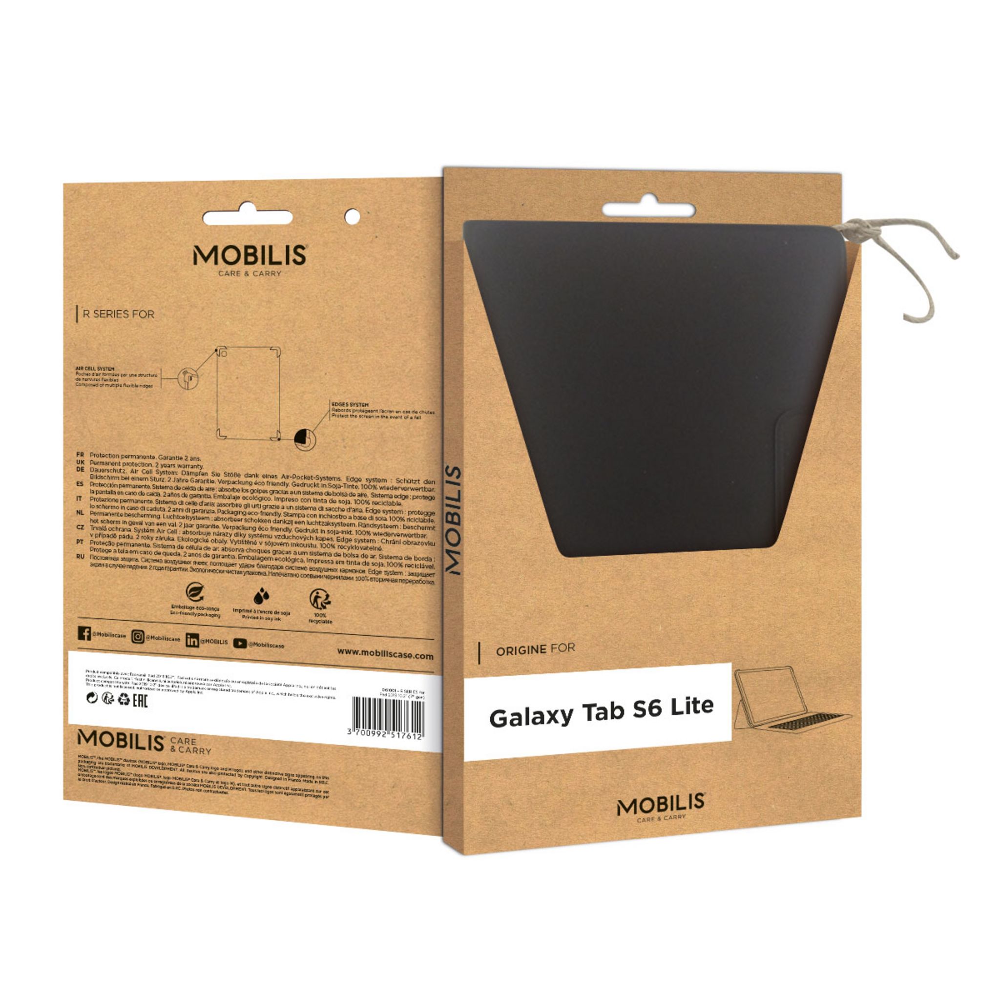 Voir la diapositive 2 : MOBILIS Etui Folio TAB S6 Lite - Noir