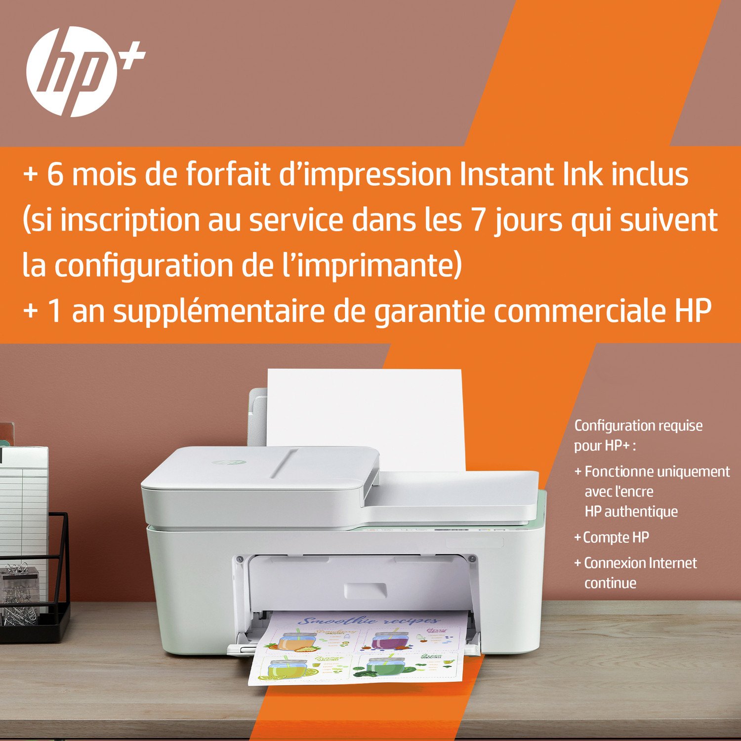 Voir la diapositive 9 : HP HP Deskjet 4122e Imprimante tout-en-un Jet d'encre couleur - 6 mois d' Instant ink inclus avec HP+ ( A4 Copie Scan Chargeur automatique de documents Wifi )