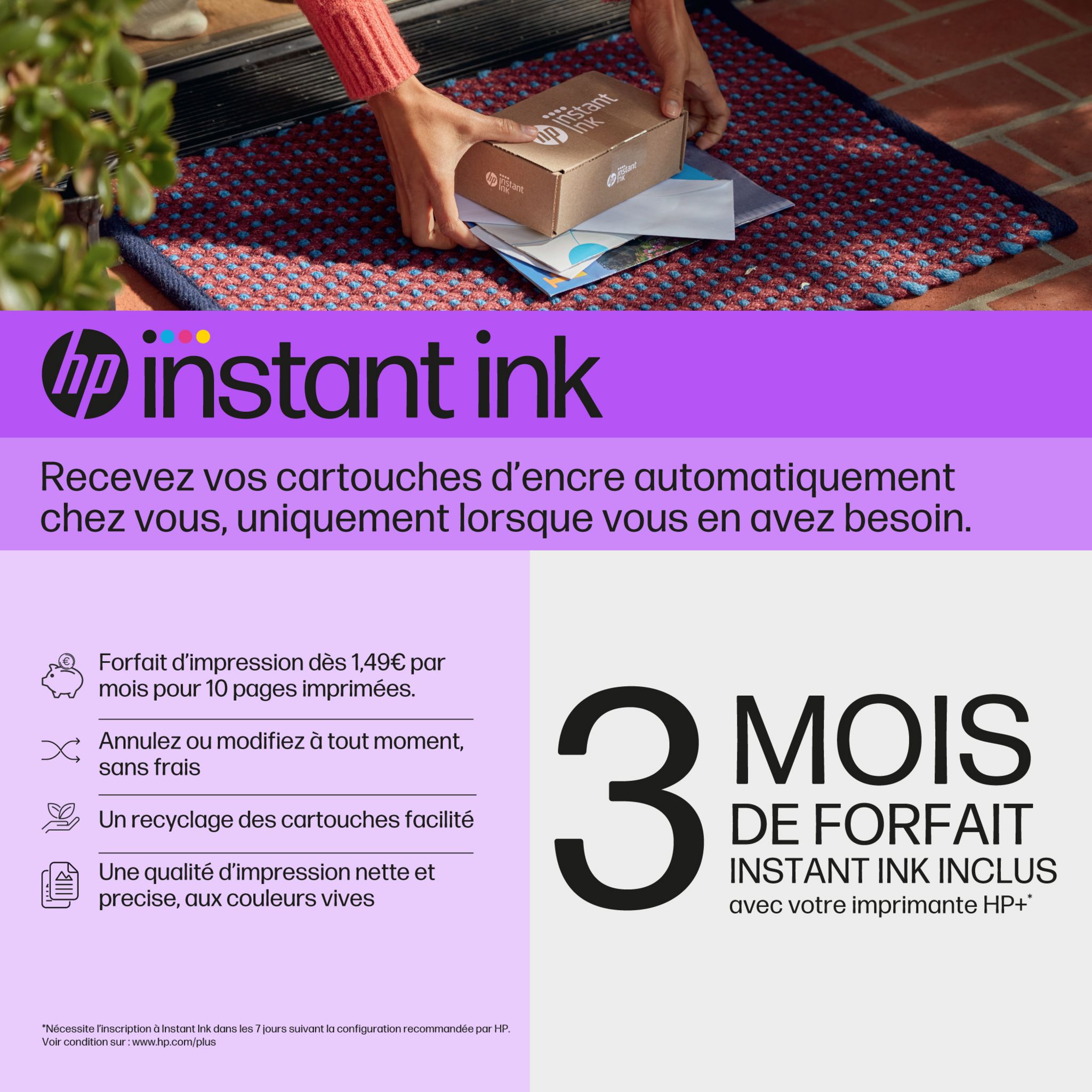 Voir la diapositive 5 : HP Envy 6030e Imprimante tout-en-un Jet d'encre couleur - 3 mois d' Instant ink inclus avec HP+ ( A4 Copie Scan Recto verso Wifi )