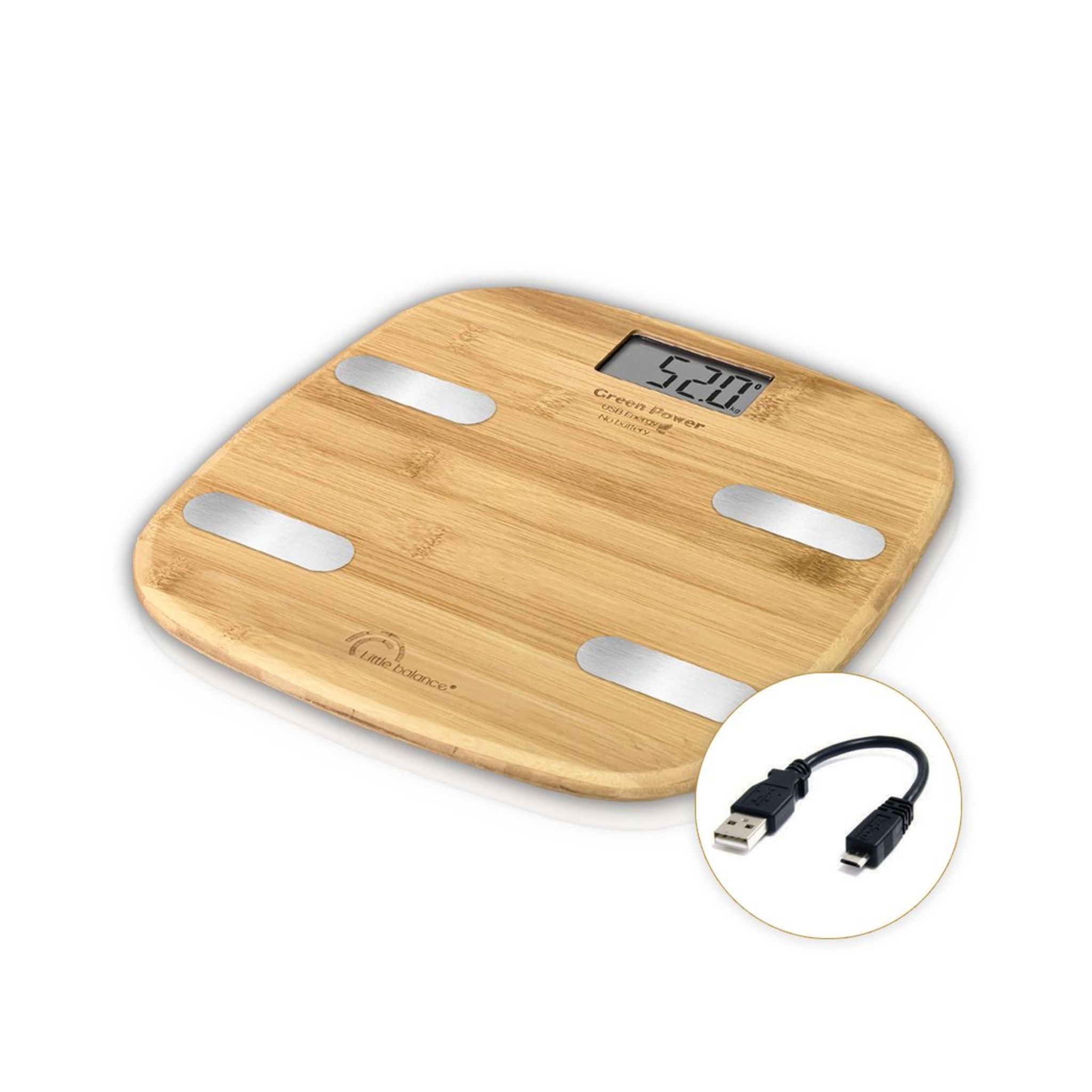 Voir la diapositive 2 : LITTLE BALANCE Pèse personne impédancemètre 8359 - Bambou