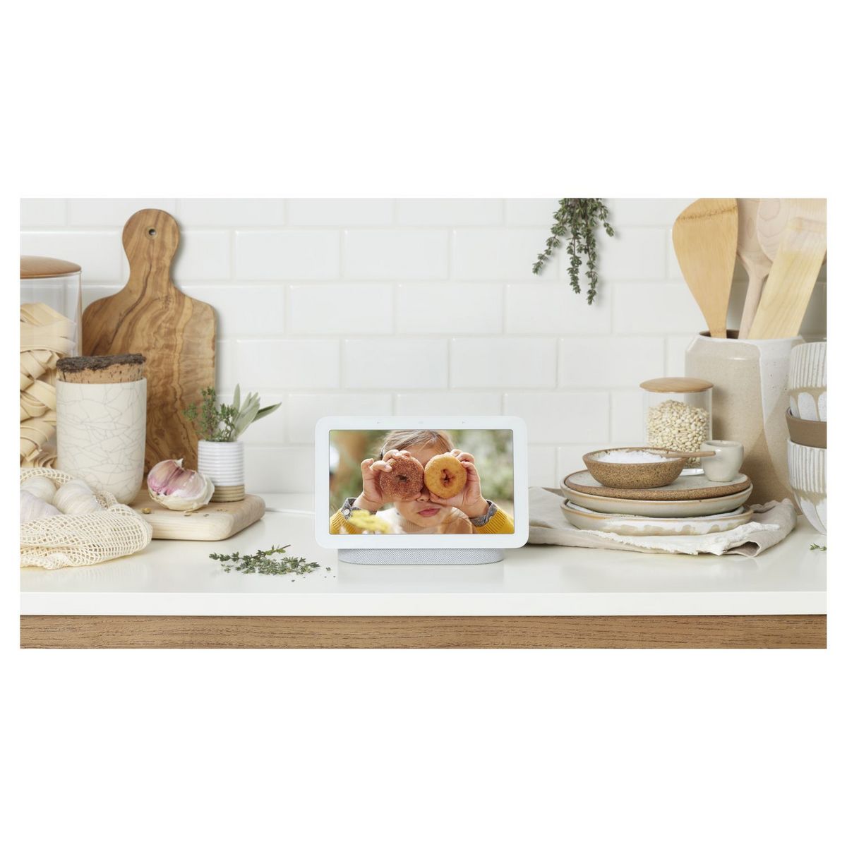 GOOGLE Assistant vocal Nest Hub 2e génération avec écran connecté - Charbon - Gris foncé