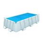Voir la diapositive 1 : BESTWAY Bâche solaire 457x217cm pour piscine hors sol rectangulaire Power Steel™ 488x244cm