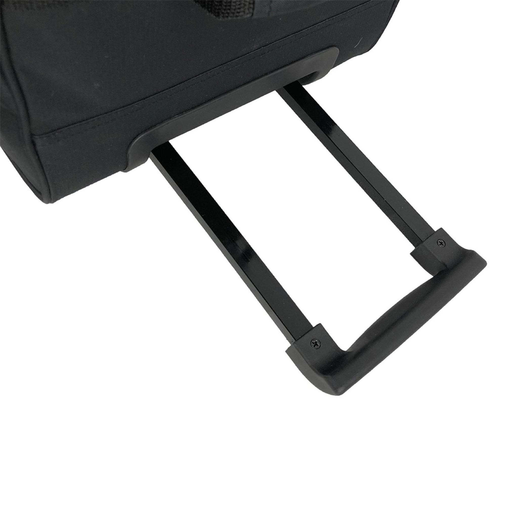 Voir la diapositive 5 : AUCHAN ESSENTIEL Sac de voyage à roulettes noir 59x31x30cm - 90L