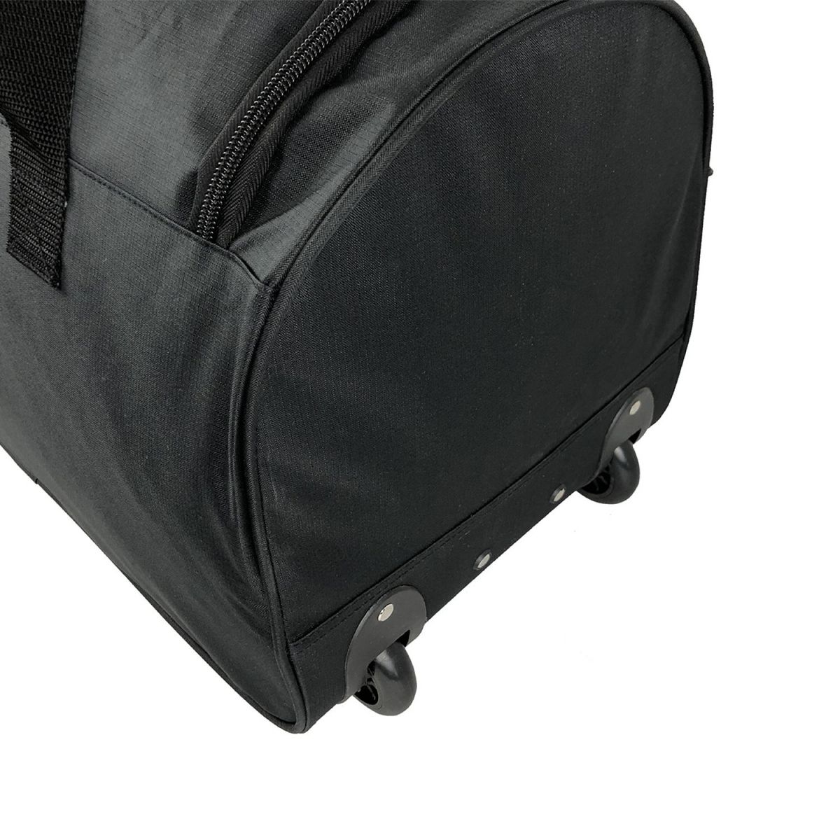 AUCHAN ESSENTIEL Sac de voyage à roulettes noir 59x31x30cm - 90L
