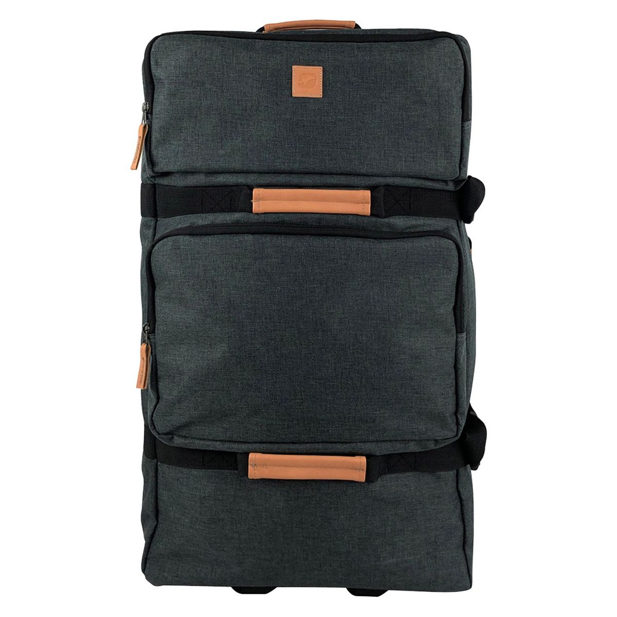 AIRPORT Grand Sac de voyage à roulettes gris 75x38x37cm - 90L