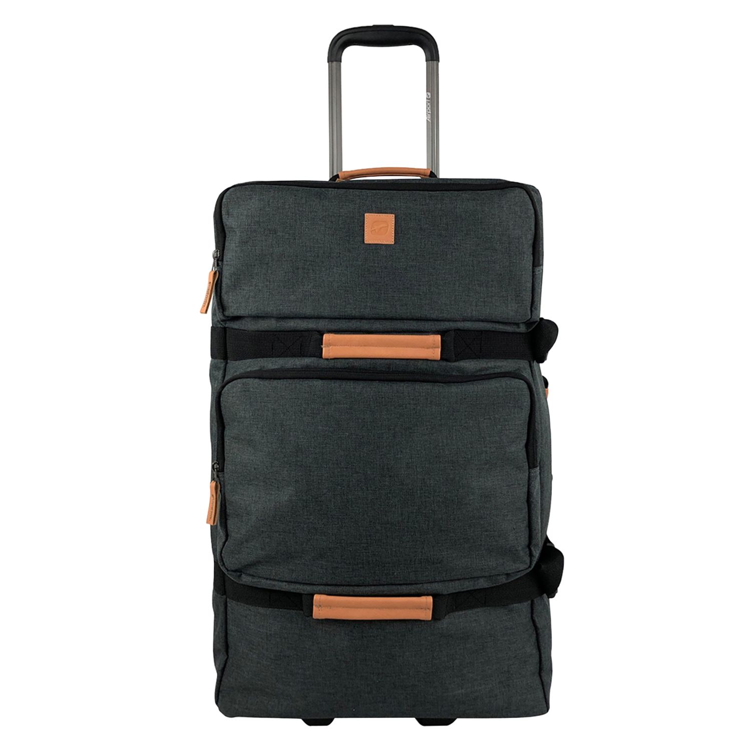 Voir la diapositive 2 : AIRPORT Grand Sac de voyage à roulettes gris 75x38x37cm - 90L