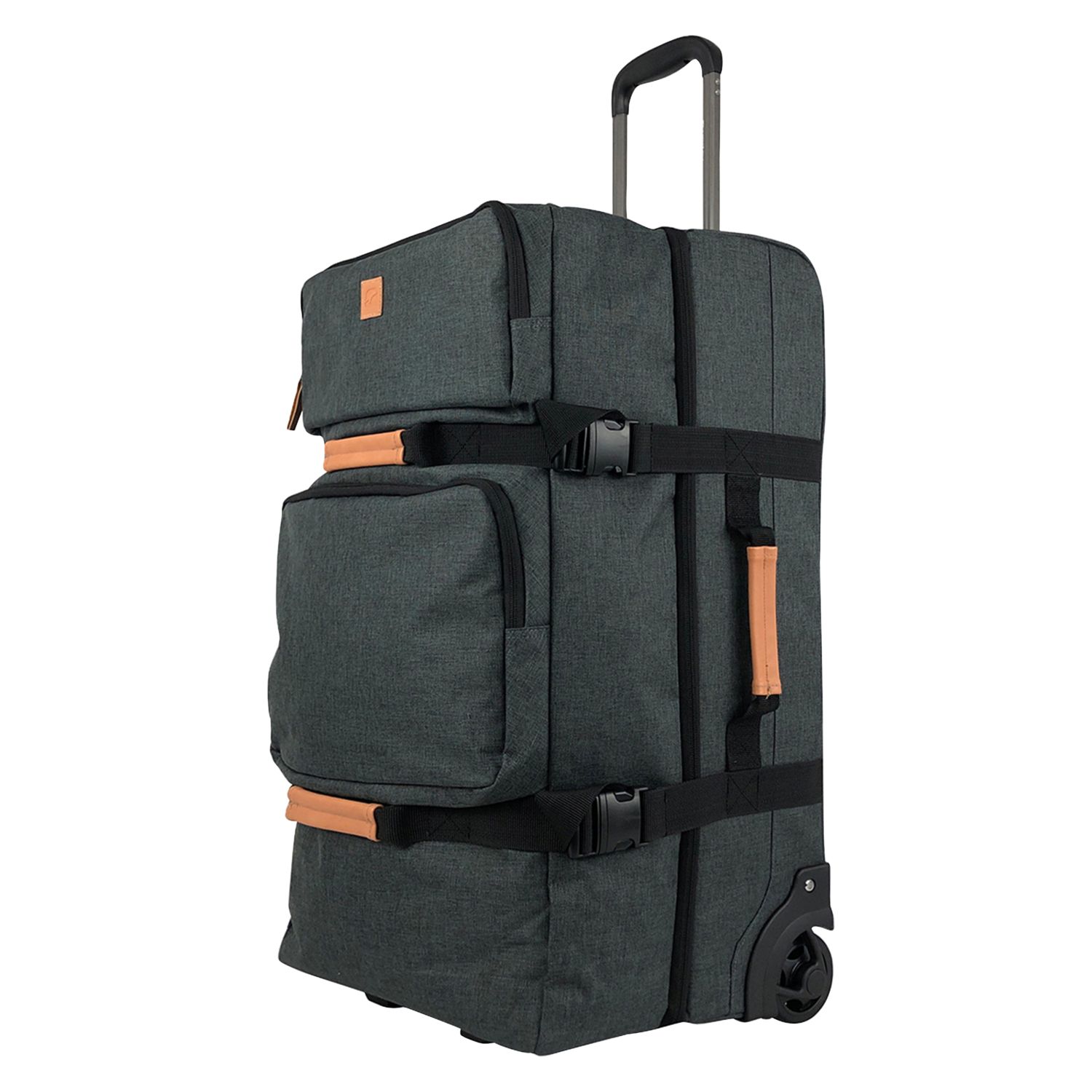 Voir la diapositive 3 : AIRPORT Grand Sac de voyage à roulettes gris 75x38x37cm - 90L