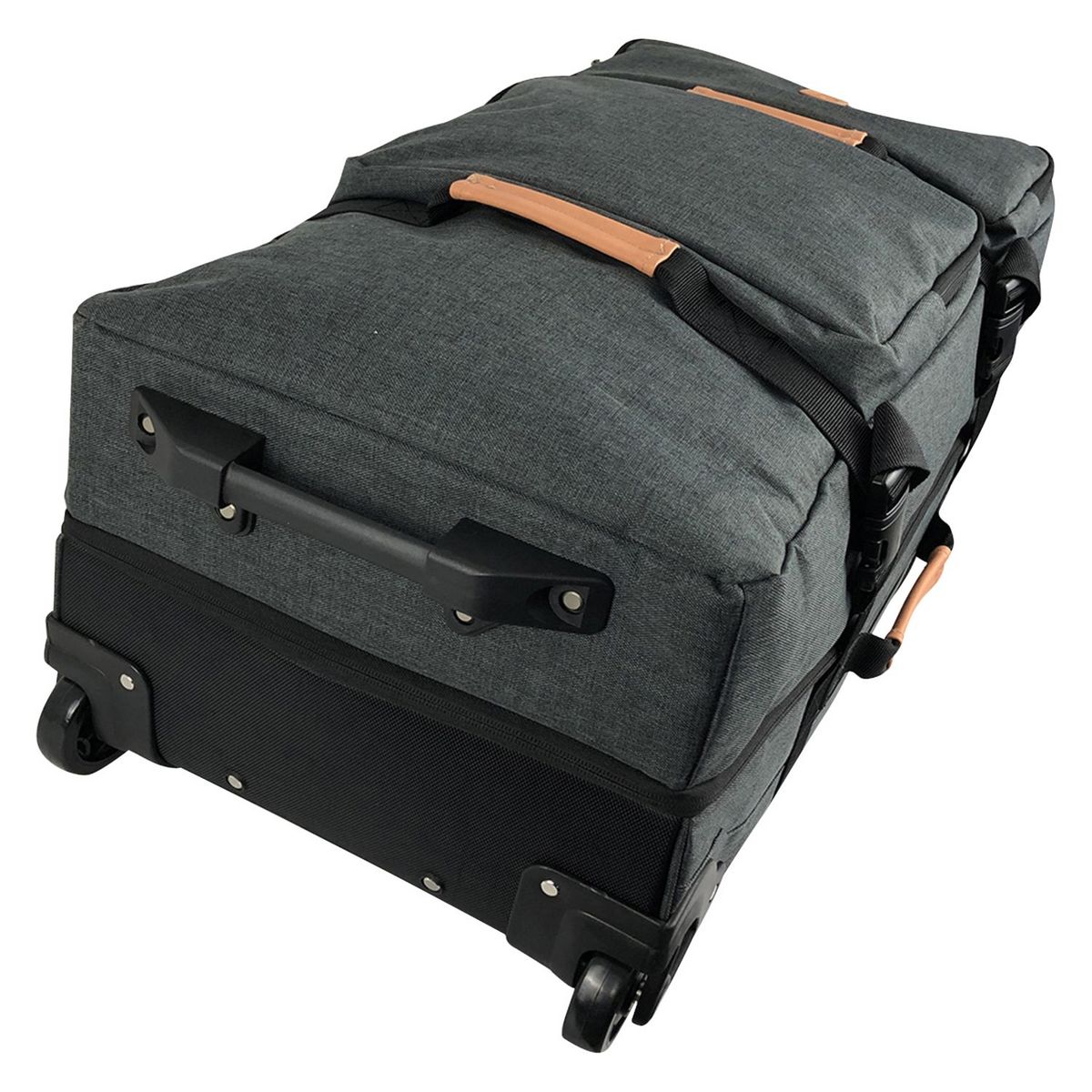 AIRPORT Grand Sac de voyage à roulettes gris 75x38x37cm - 90L