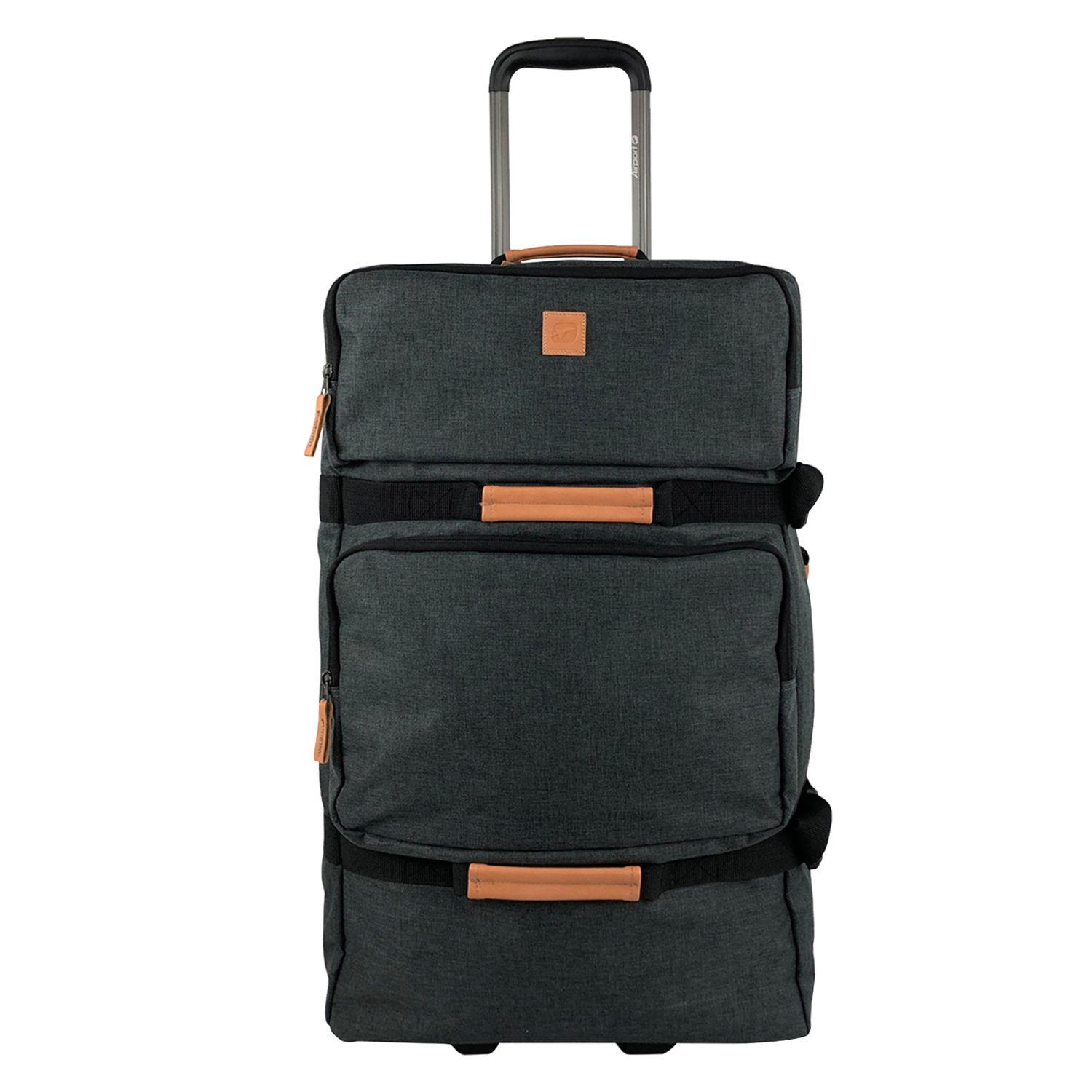 Voir la diapositive 2 : AIRPORT Sac de voyage à roulettes gris 65x35x37cm - 60L