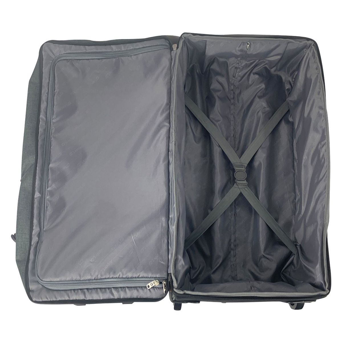 AIRPORT Sac de voyage à roulettes gris 65x35x37cm - 60L