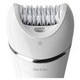 Voir la diapositive 4 : PHILIPS Épilateur électrique BRE700/00 - Blanc