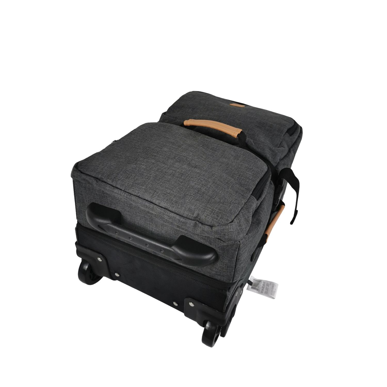 Voir la diapositive 6 : AIRPORT Sac de voyage à roulettes cabine gris 50x30x25cm - 30L