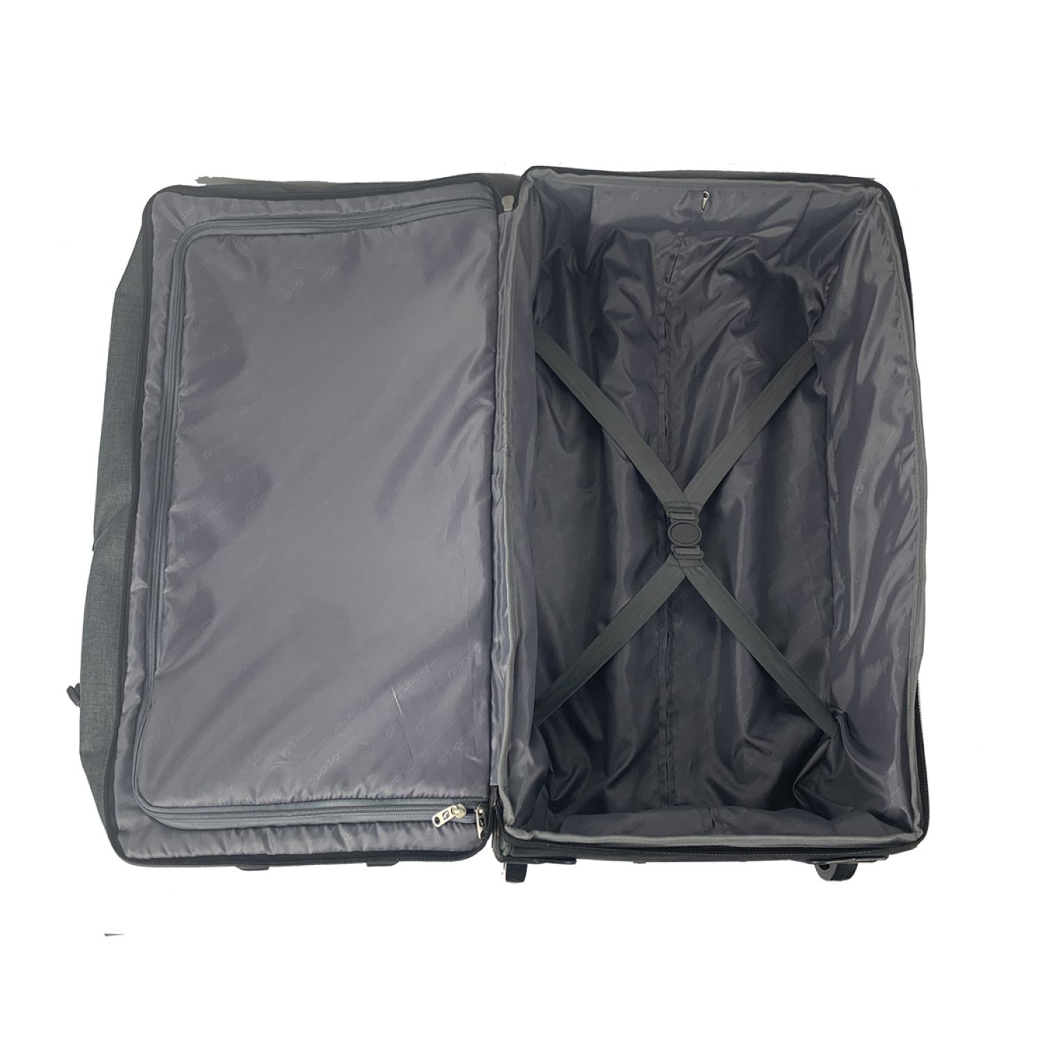 Voir la diapositive 7 : AIRPORT Sac de voyage à roulettes cabine gris 50x30x25cm - 30L