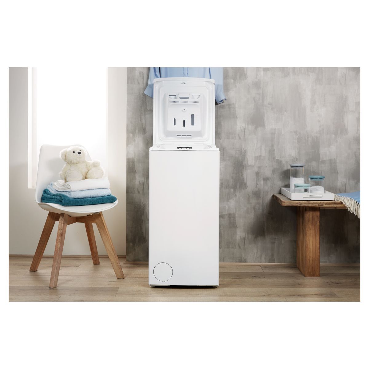 INDESIT Lave linge top BTWL50300FR, 5 kg, 1000 T/min