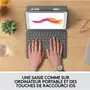 LOGITECH Étui Clavier Combo Touch pour IPAD (7e, 8e et 9e générations) avec pavé tactile GRAPHITE