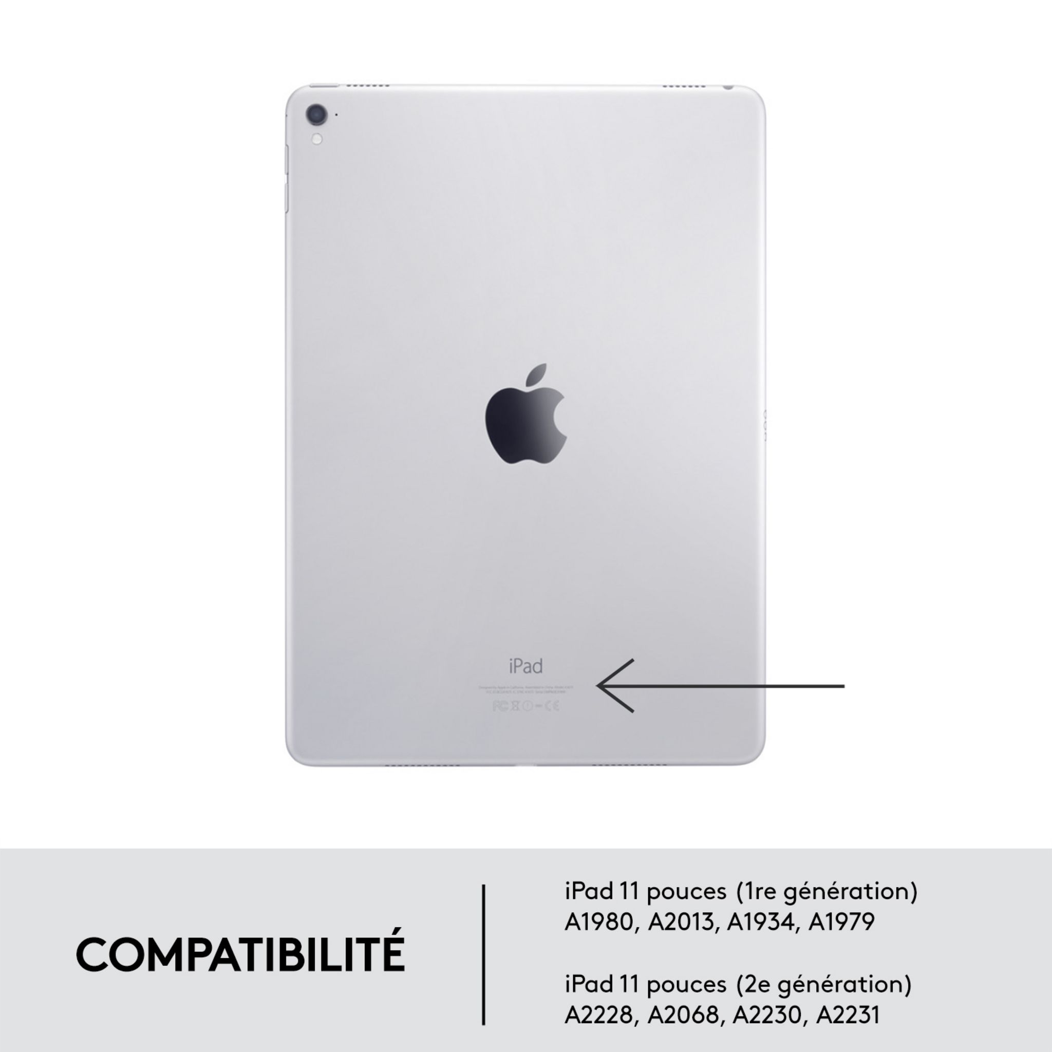 Voir la diapositive 2 : LOGITECH ÉTUI CLAVIER FOLIO TOUCH pour iPad Pro 11 pouces (1re, 2e et 3e générations) GRIS