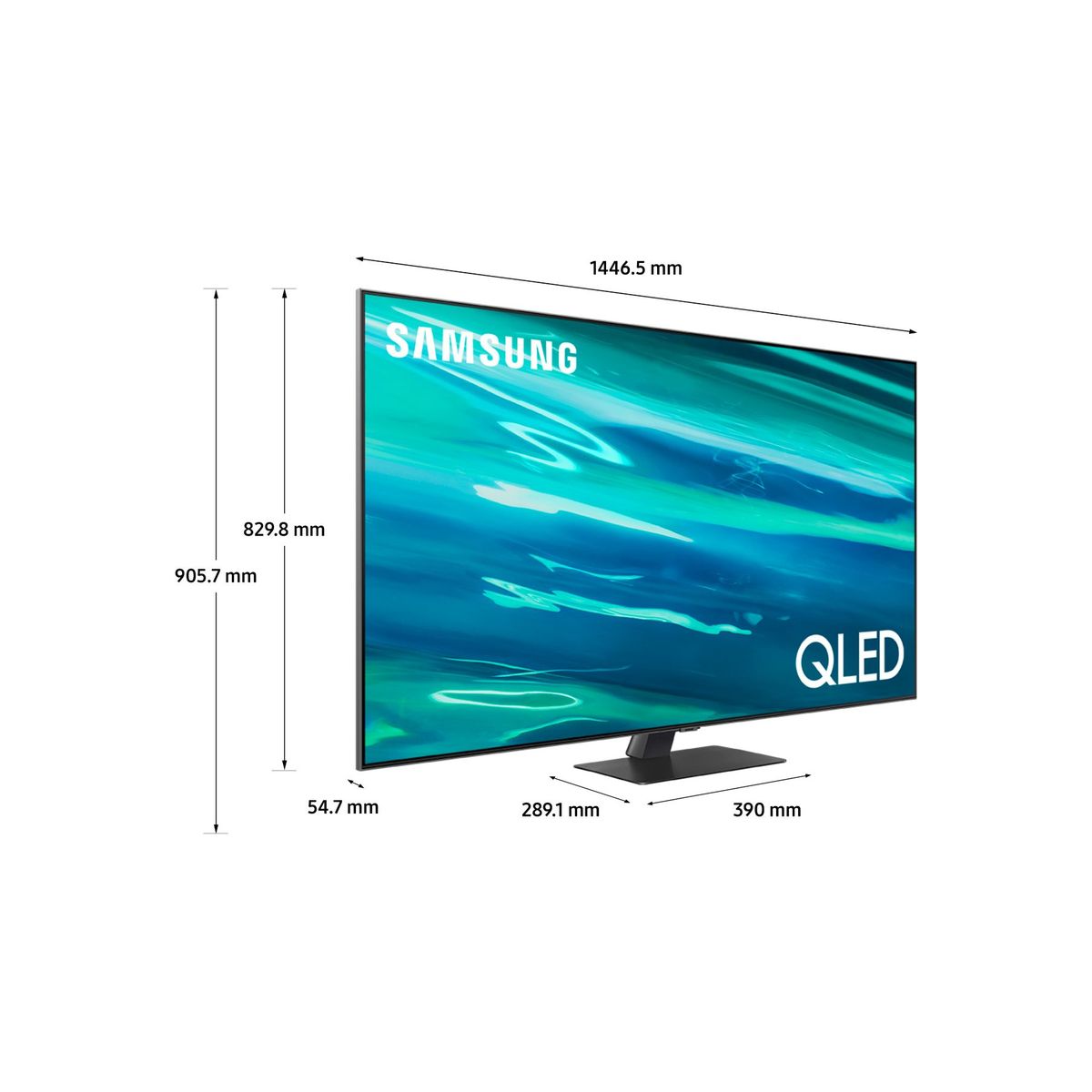 Voir la diapositive 2 : SAMSUNG TV QLED QE55Q80AATXXC 4K UHD 138 cm Smart TV