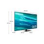 Voir la diapositive 2 : SAMSUNG TV QLED QE55Q80AATXXC 4K UHD 138 cm Smart TV