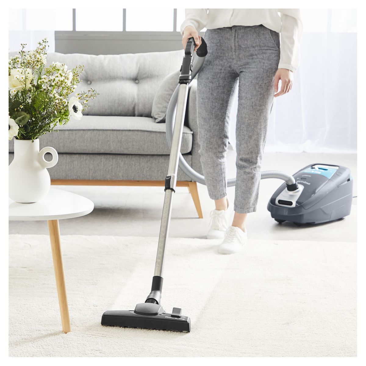 Voir la diapositive 2 : ROWENTA Aspirateur traineau avec sac RO7746EA - Gris