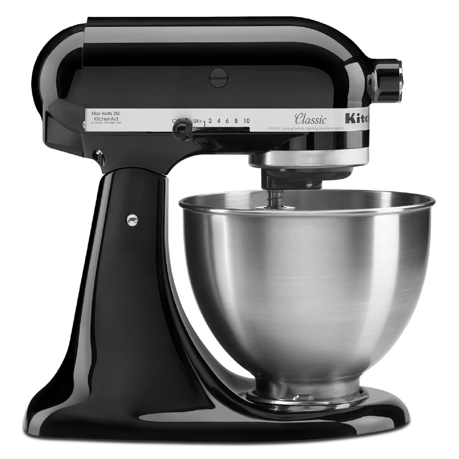 Voir la diapositive 5 : KITCHENAID Robot pâtissier 5K45SSEOB - Noir