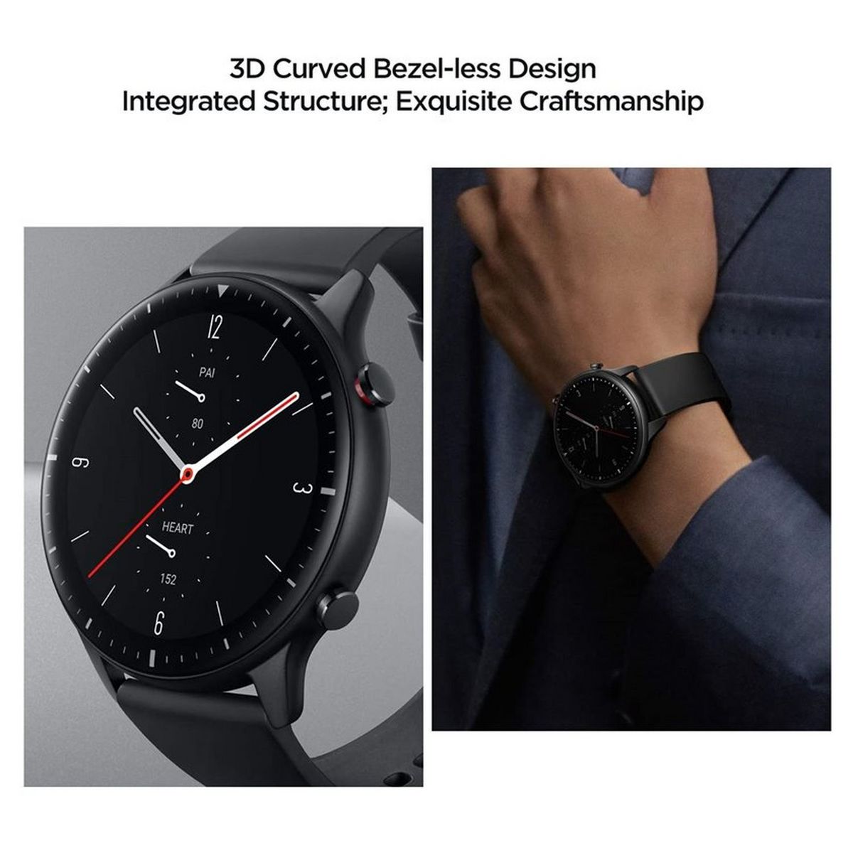 AMAZFIT Montre connectée GTR 2 - Sport Edition - Noir