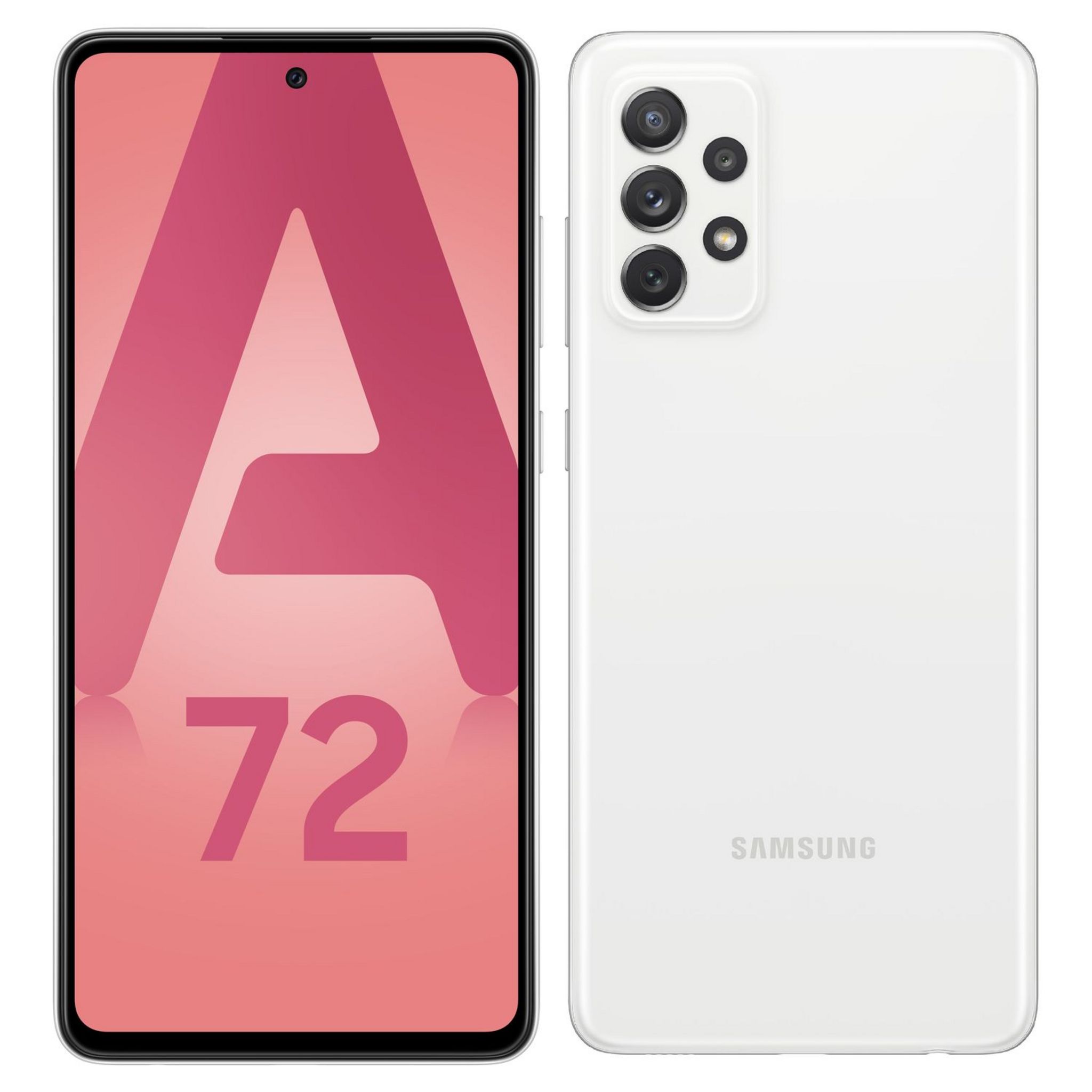 Voir la diapositive 1 : SAMSUNG Smartphone Galaxy A72  4G  128 Go  6.7 pouces Blanc Double NanoSim