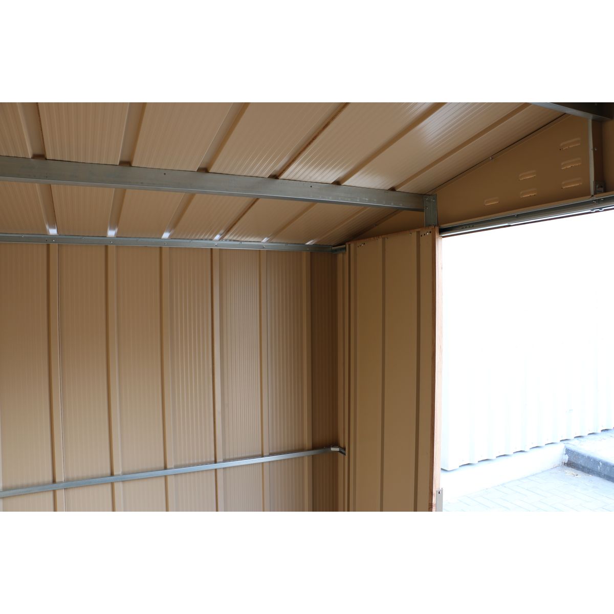 DURAMAX Abri de jardin métal - Imitation bois - 4,75m²