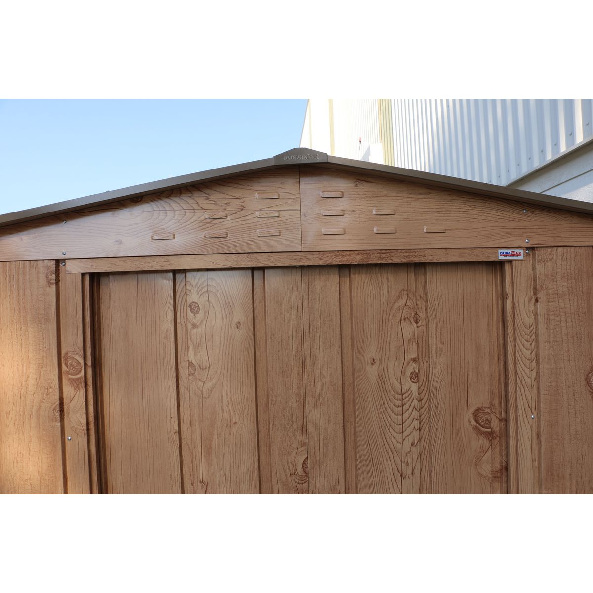 DURAMAX Abri de jardin métal - Imitation bois - 4,75m²