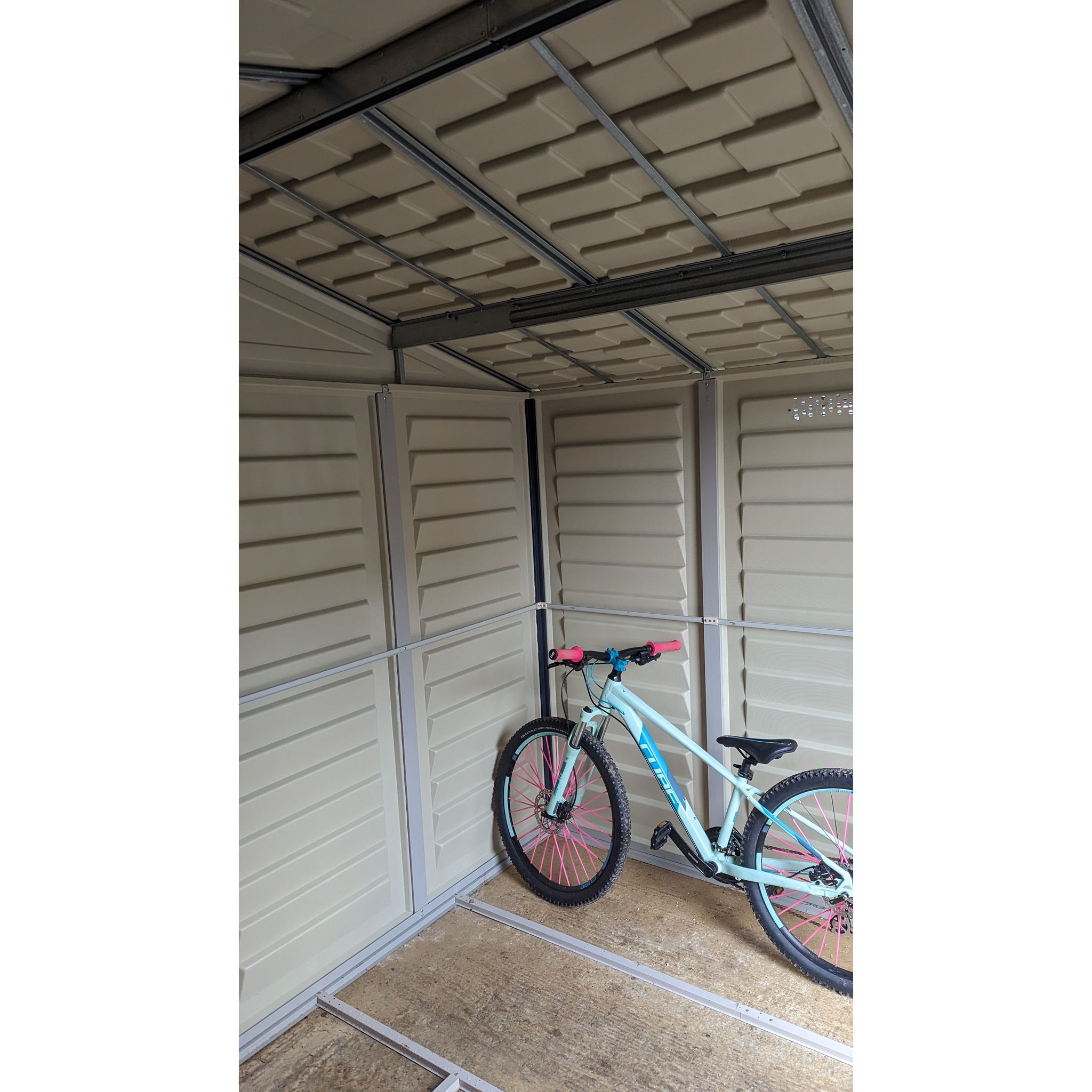 Voir la diapositive 4 : DURAMAX Abri de jardin PVC - 7,32m² - DARKGREY PREMIUM